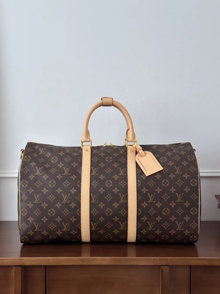 Louis Vuitton Коричневая дорожная сумка Keepall 50