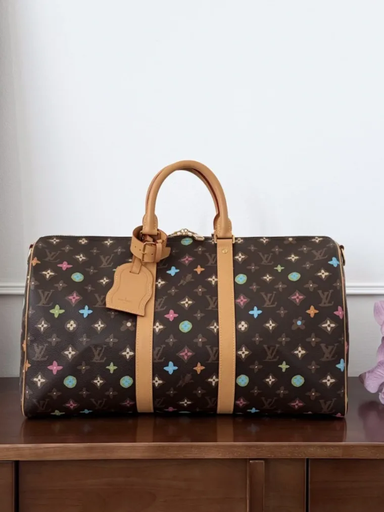 Louis Vuitton Дорожная сумка Keepall 45 с разноцветным принтом Monogram Craggy