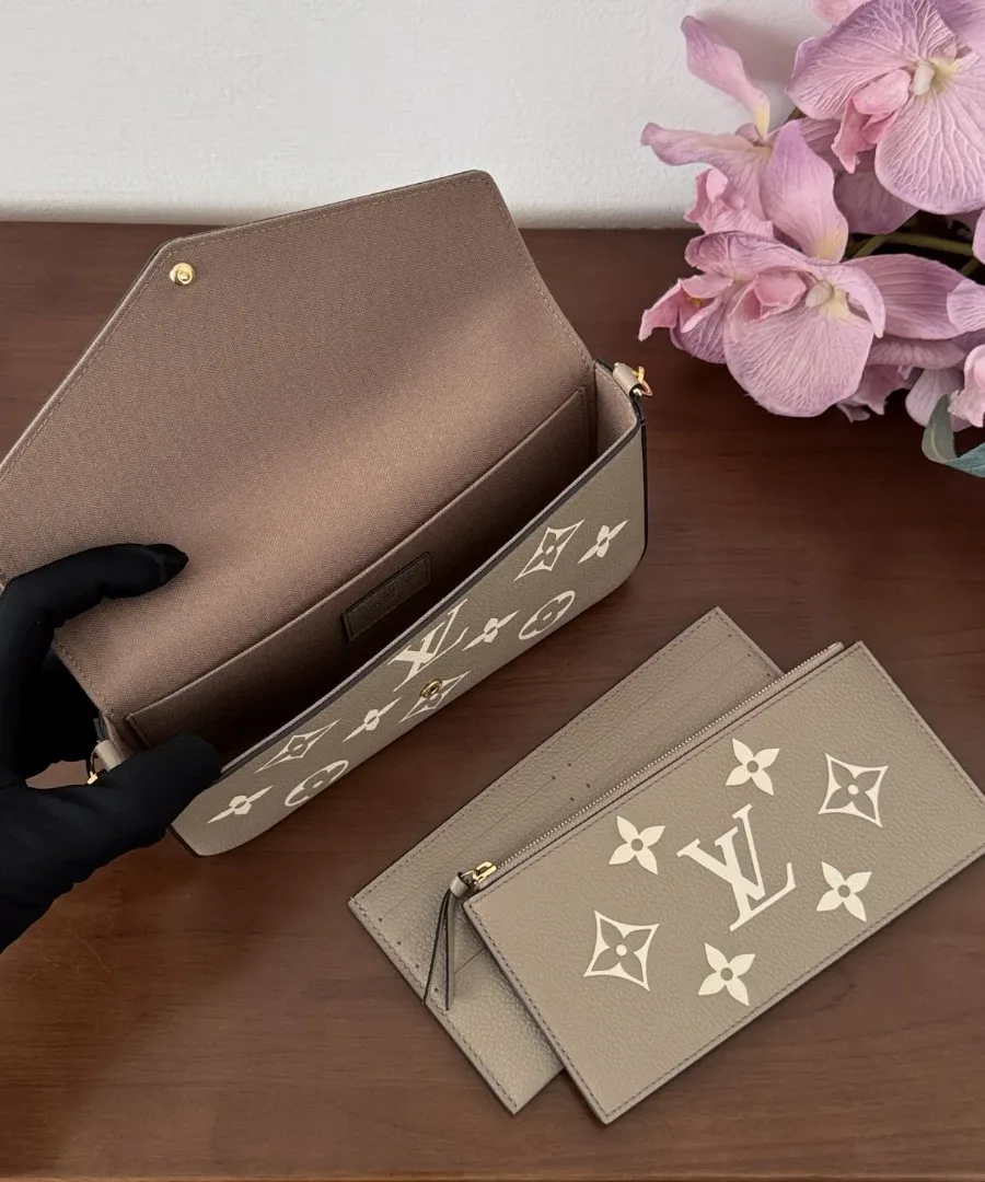 Открытая сумка Félicie Pochette со съемными вкладышами: карманом на молнии и картхолдером