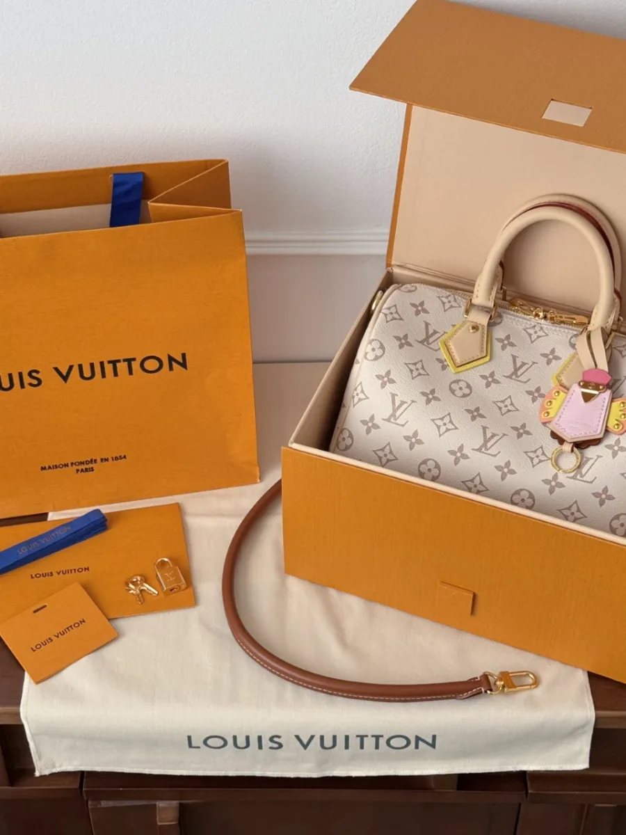 Сумка Louis Vuitton Speedy 25 в фирменной коробке с пыльником и пакетом