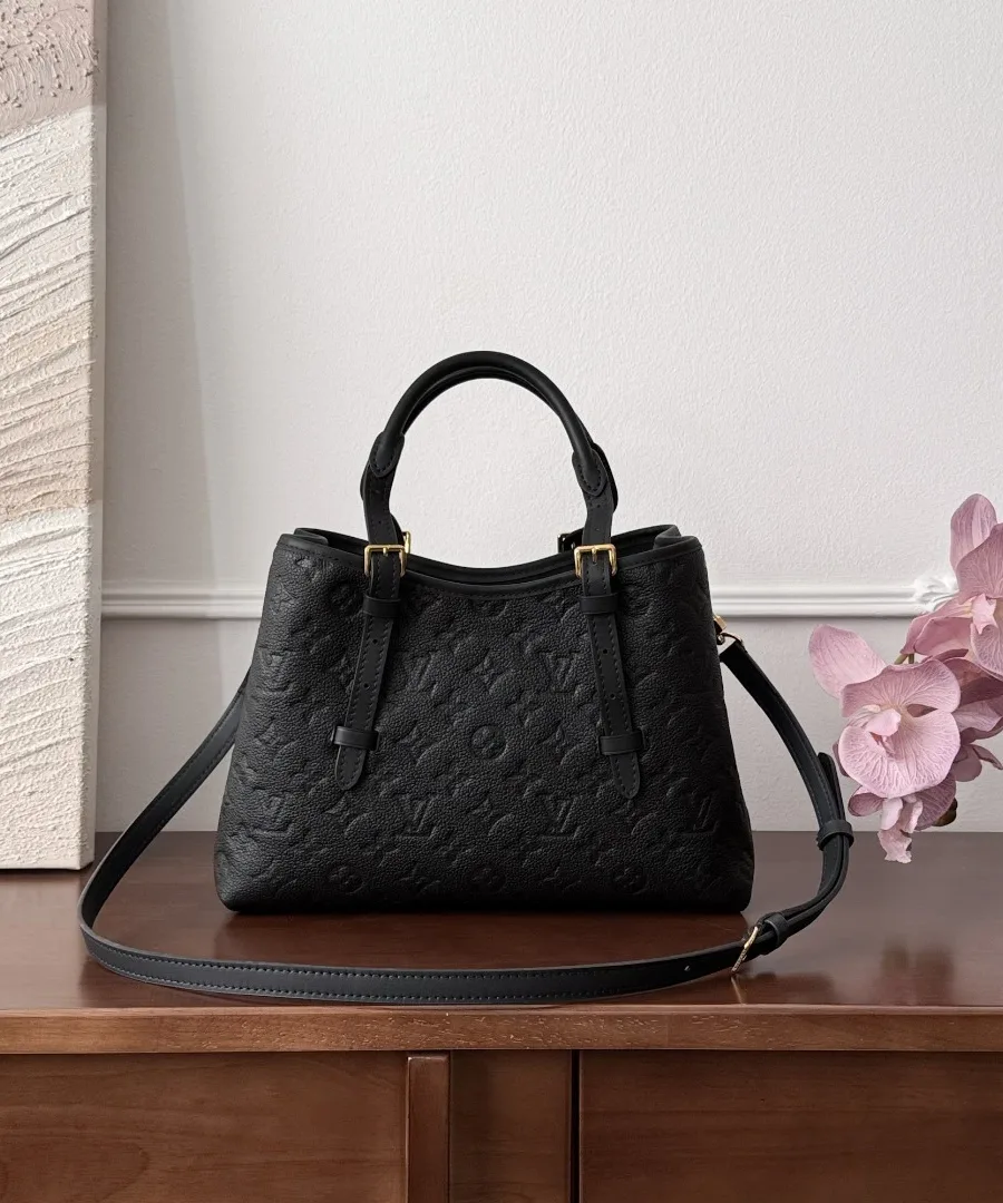 Черная сумка-тоут Louis Vuitton Babylone с прикрепленным плечевым ремнем