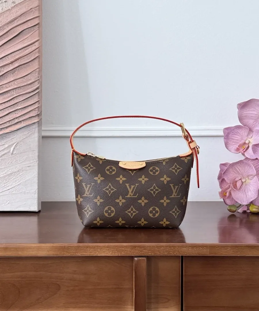 Коричневая сумка Louis Vuitton Bento Box из канвы Monogram, вид спереди