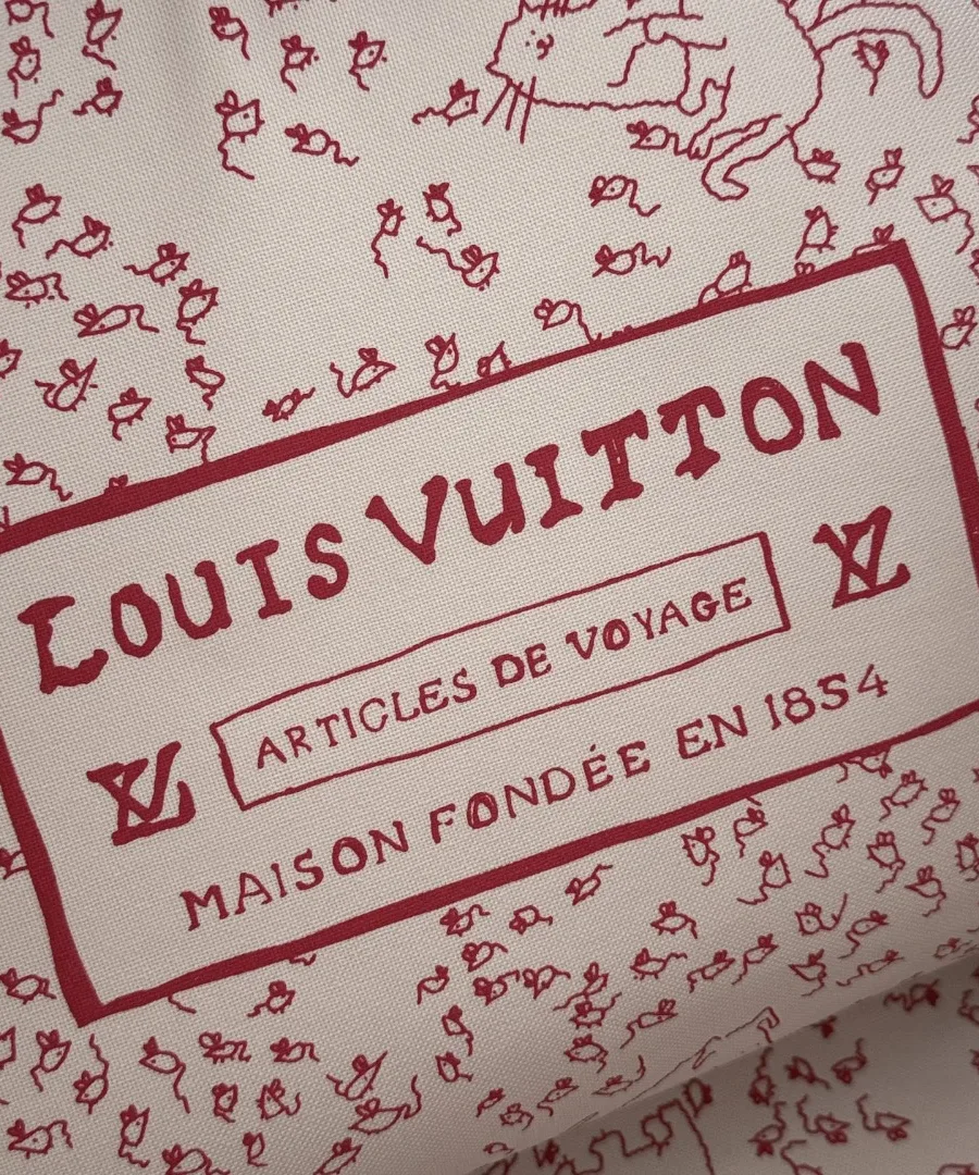 Принт Louis Vuitton Articles de Voyage на внутренней подкладке