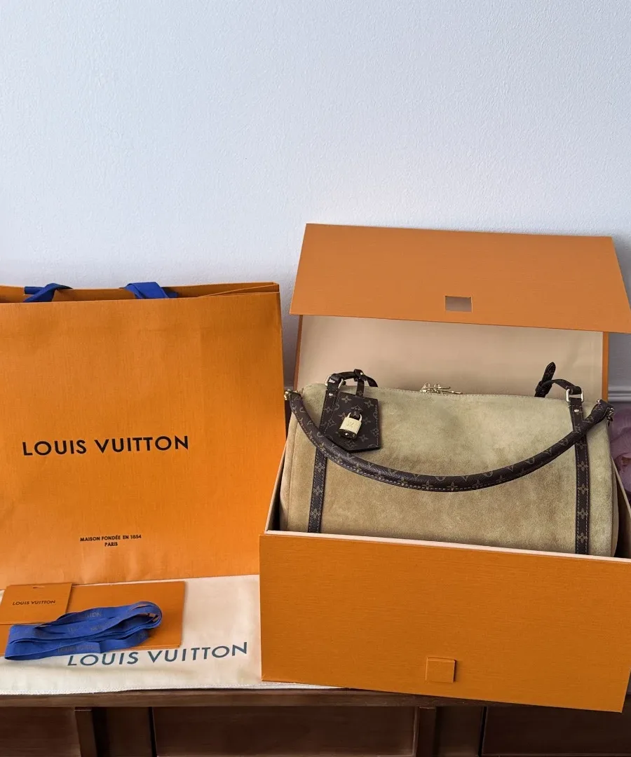 Сумка Louis Vuitton Express MM в фирменной оранжевой коробке с пыльником и пакетом