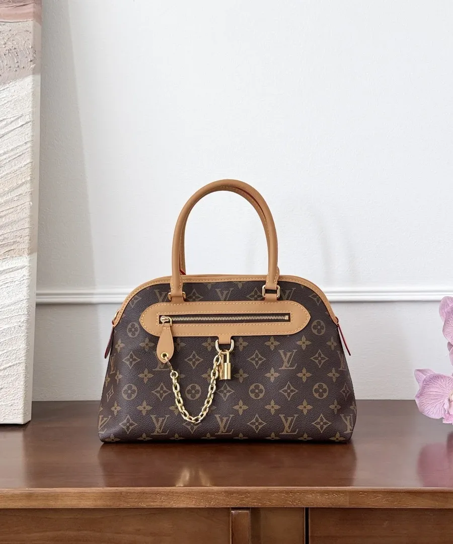 Коричневая сумка Louis Vuitton Evermore Monogram, вид спереди