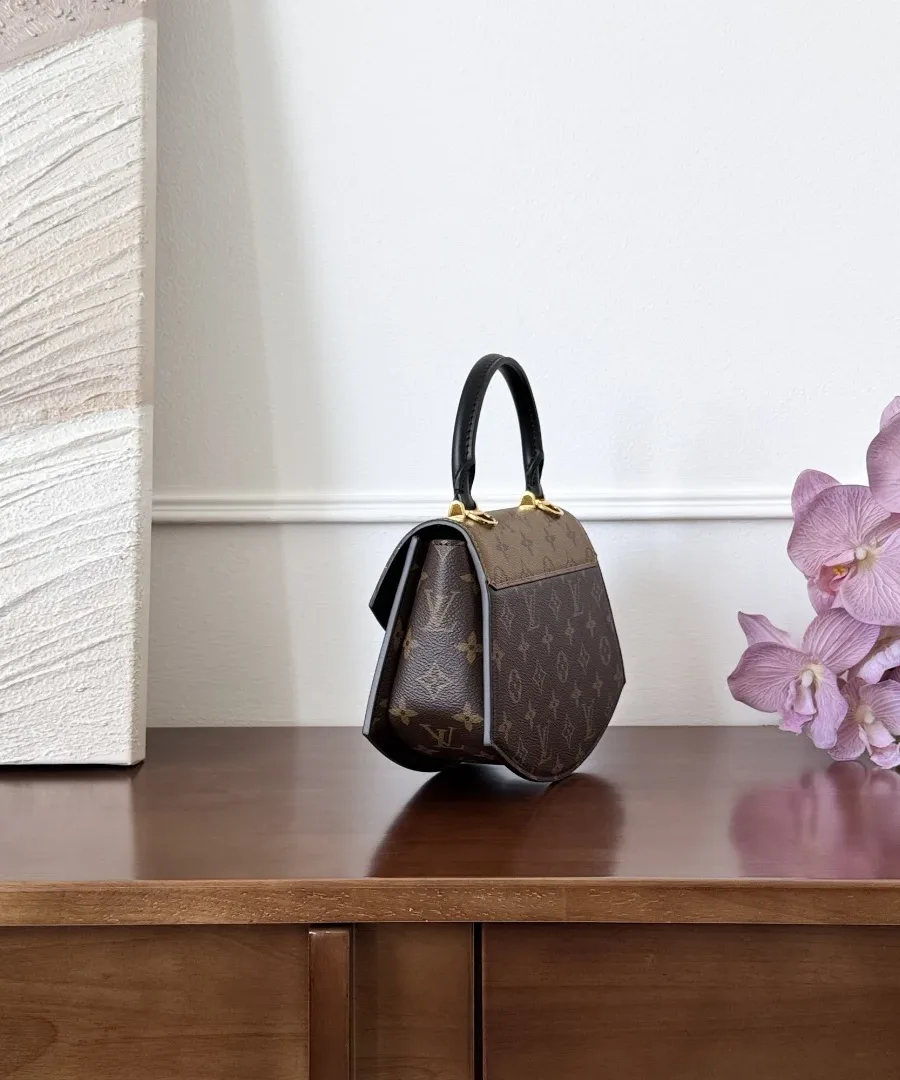 Коричневая сумка Louis Vuitton Tilsitt, вид сбоку