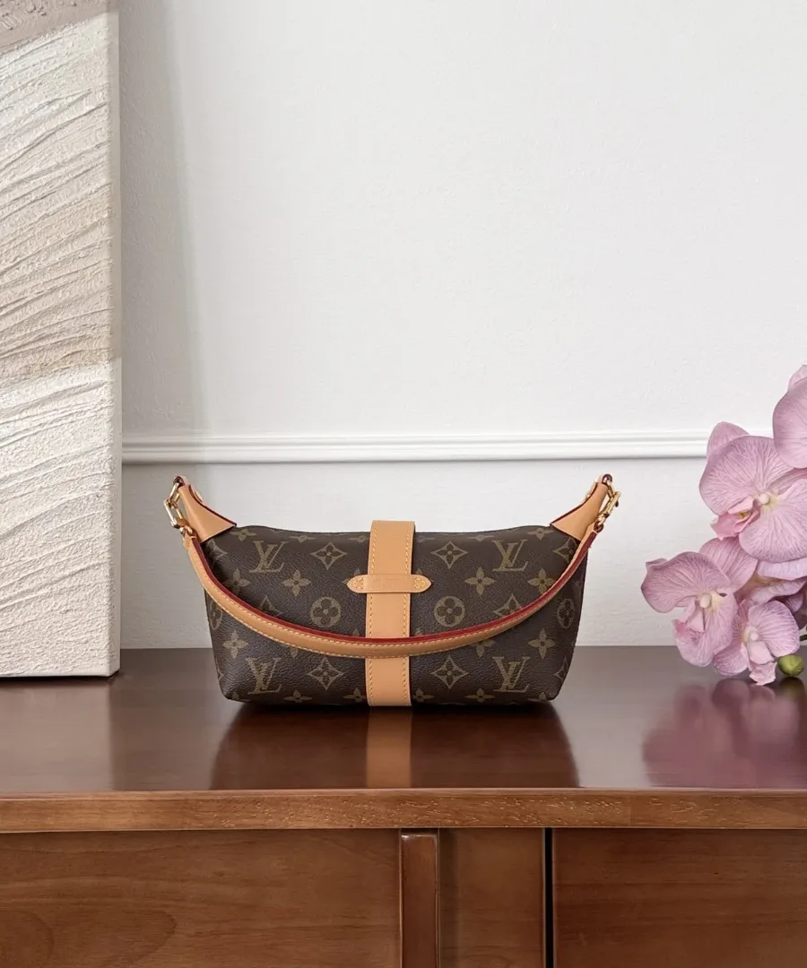 Коричневая сумка Louis Vuitton Tilsitt, вид сзади