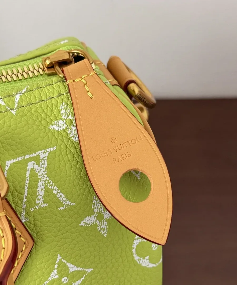 Кожаный пуллер молнии с тиснением Louis Vuitton Paris