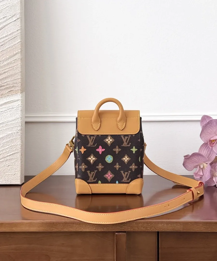 Сумка Louis Vuitton Nano Steamer с прикрепленным кожаным плечевым ремнем