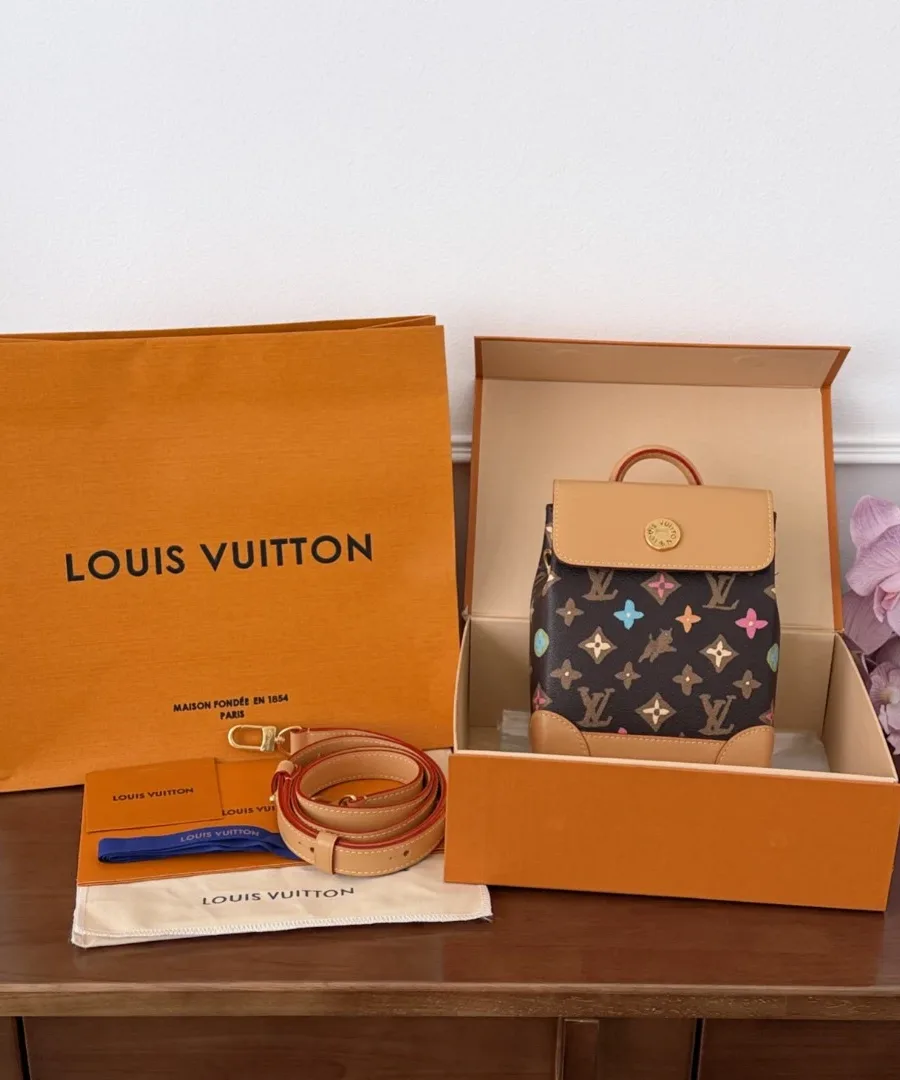Сумка Louis Vuitton Nano Steamer в комплекте с фирменной коробкой, пыльником и пакетом