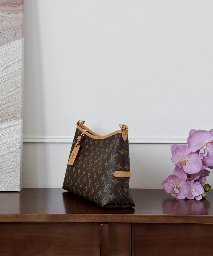 Коричневая сумка Louis Vuitton CarryAll Monogram, вид сбоку