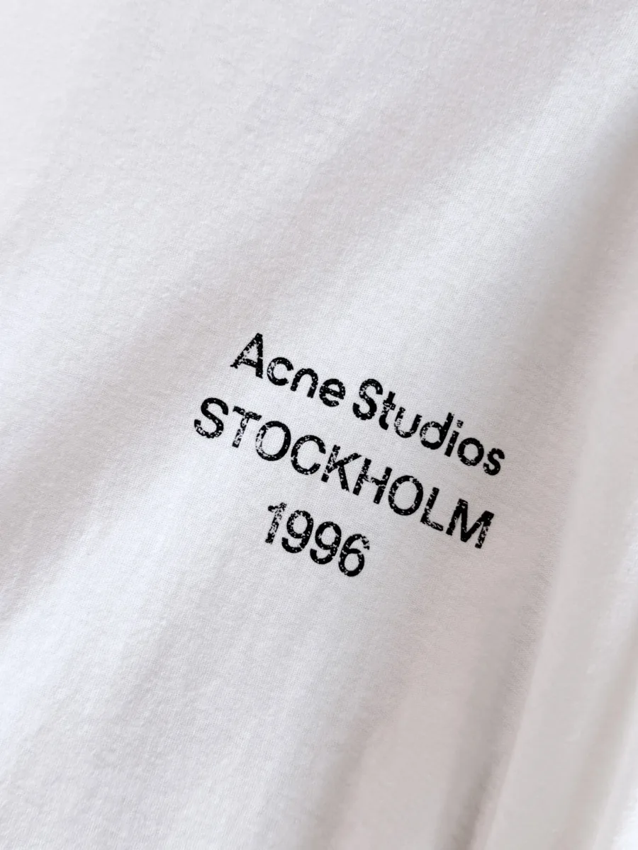 Принт Stockholm 1996 на белом хлопковом трикотаже, детализированный план