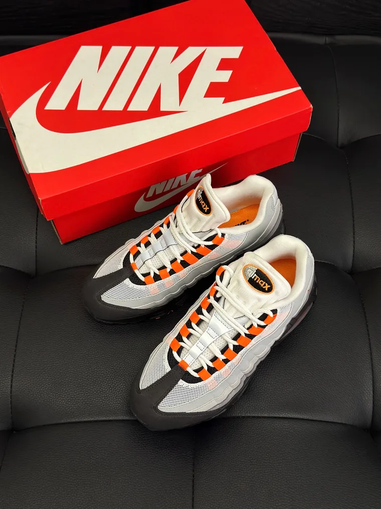Nike Серо-оранжевые кроссовки Air Max 95
