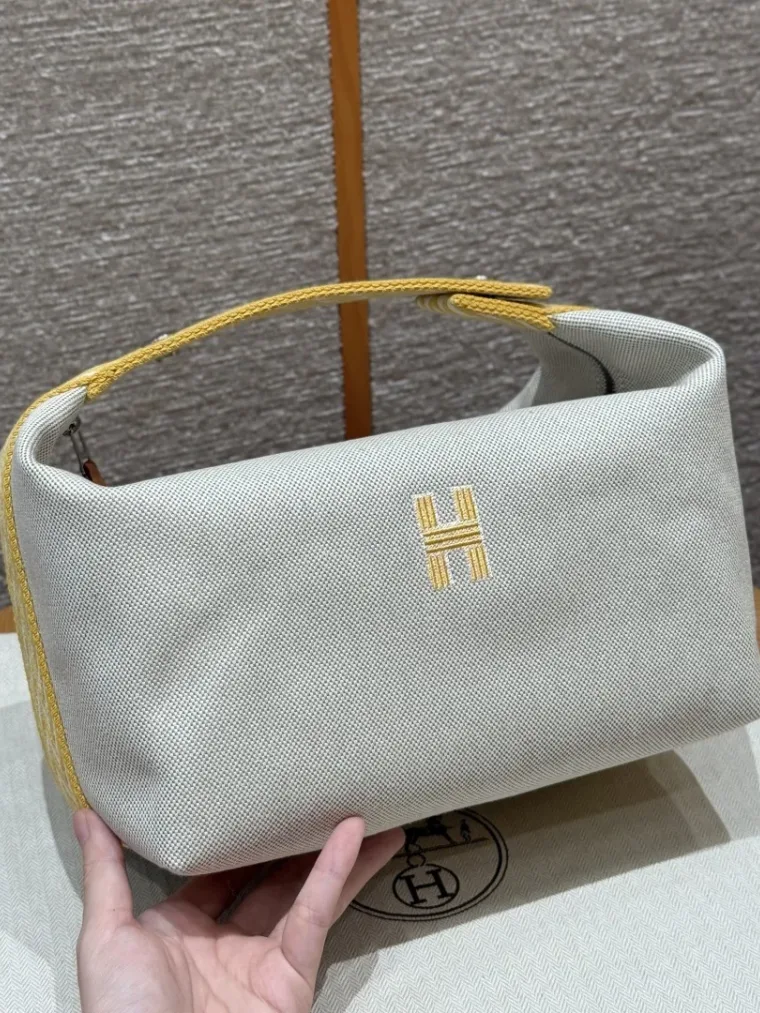 Hermes Косметичка Bride a Brac 25 см All- cotton 9R/Lime
