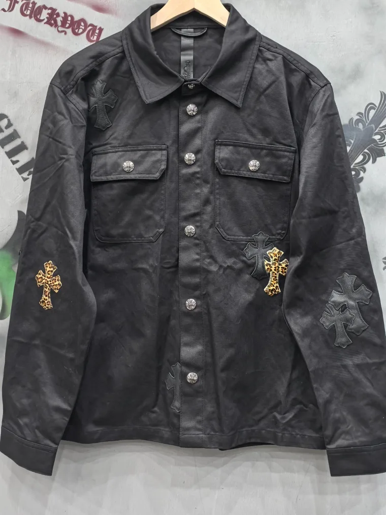 Chrome Hearts Рубашка с нашивками-крестами