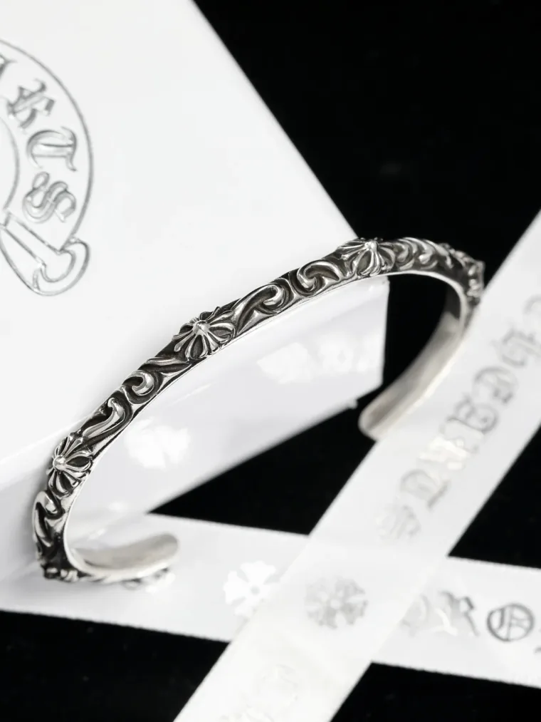 Chrome Hearts Браслет-манжета SBT из серебра 925 пробы