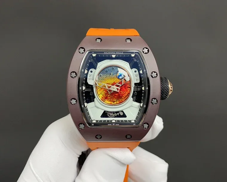 Richard Mille RM 52-05 с оранжевым ремешком