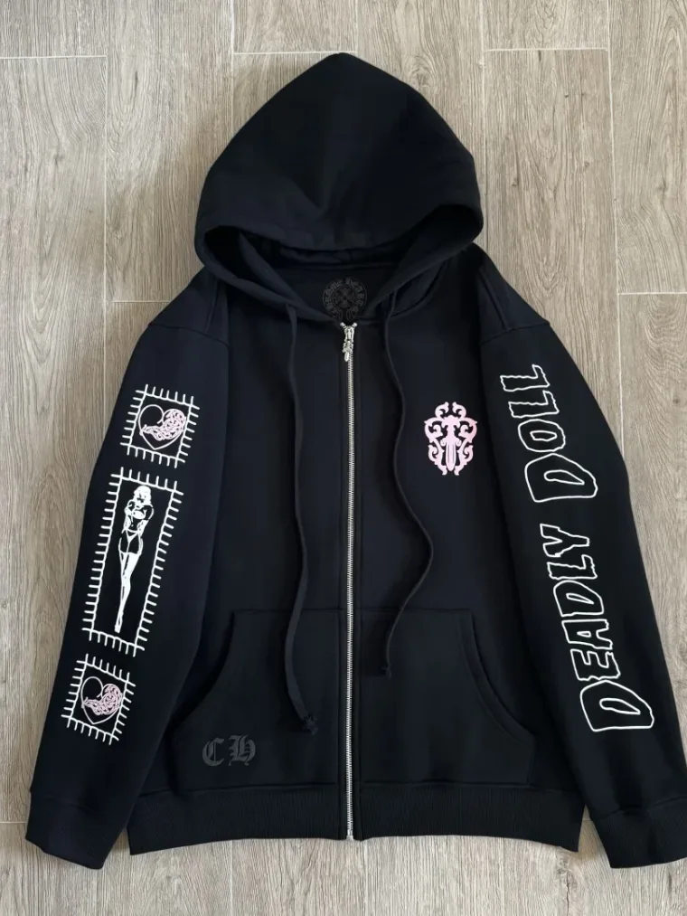 Chrome Hearts Зип-худи Chrome Hearts x Deadly Doll