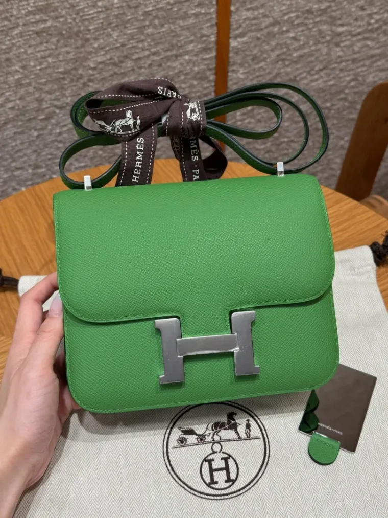 Hermes Сумка Constance 19 см Epsom A8/Jert Yucca