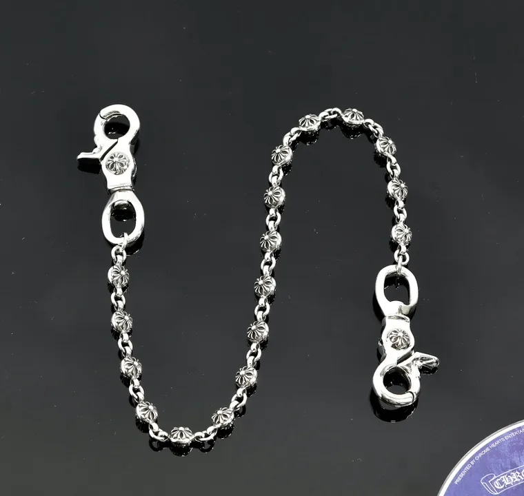 Chrome Hearts Серебряная цепочка для сумки Cross Ball