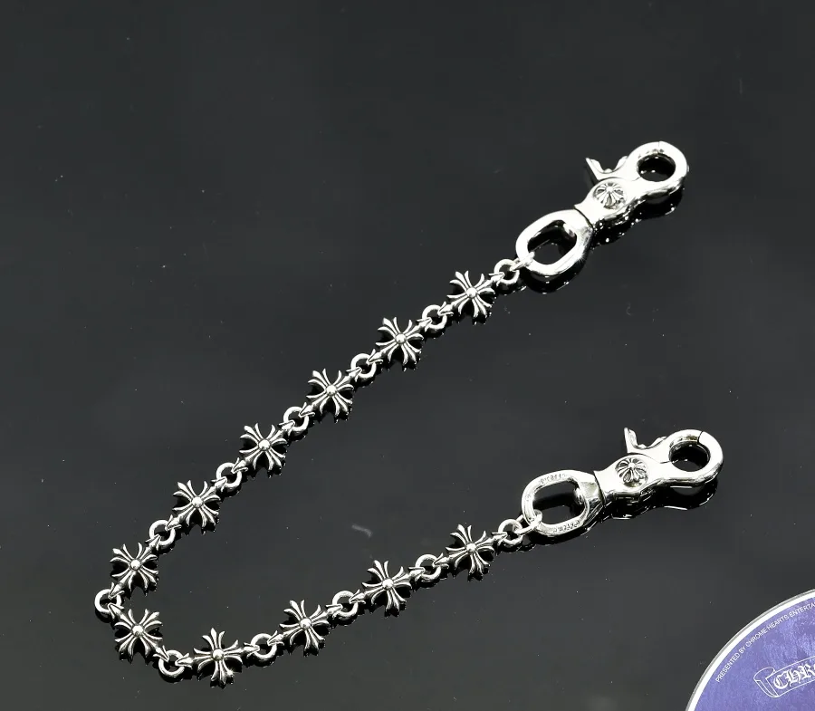 Цепочка для сумки Chrome Hearts из серебра 925 пробы под углом