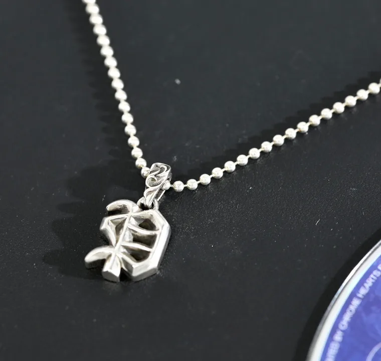 Chrome Hearts Серебряная подвеска Alphabet Charm 'P'