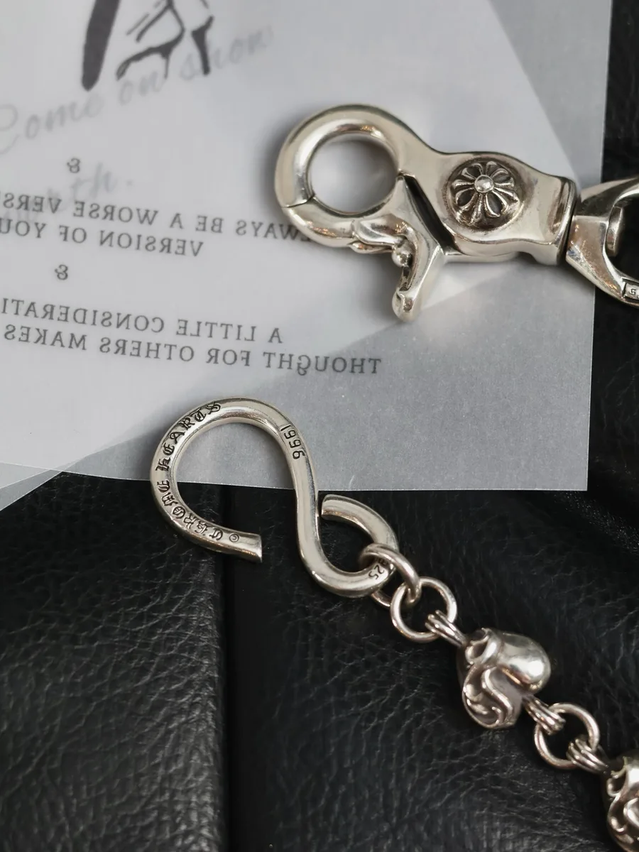 Концевые элементы цепи Chrome Hearts — карабин и S-образный крючок