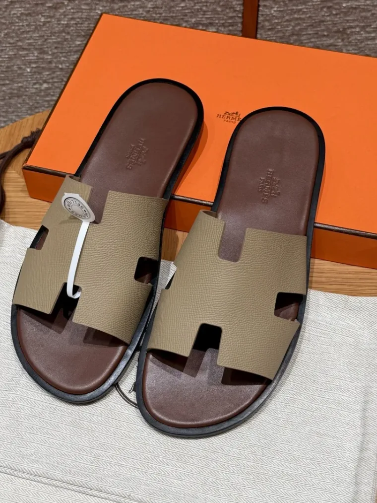 Hermes Сандалии Izmir кожа Trench