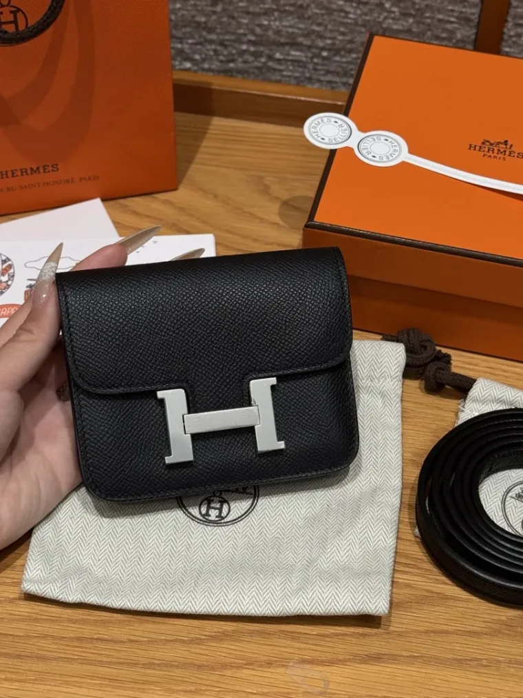 Hermes Сумка Constance Slim 12 см Epsom 89/Noir
