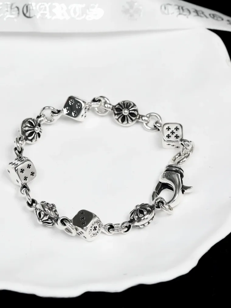 Chrome Hearts Браслет-цепь из серебра 925 пробы