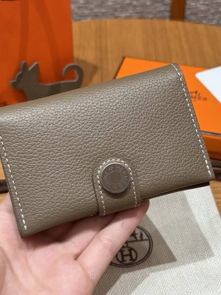 Hermes Кошелёк R.M.S Evercolor 18/Etoupe Grey