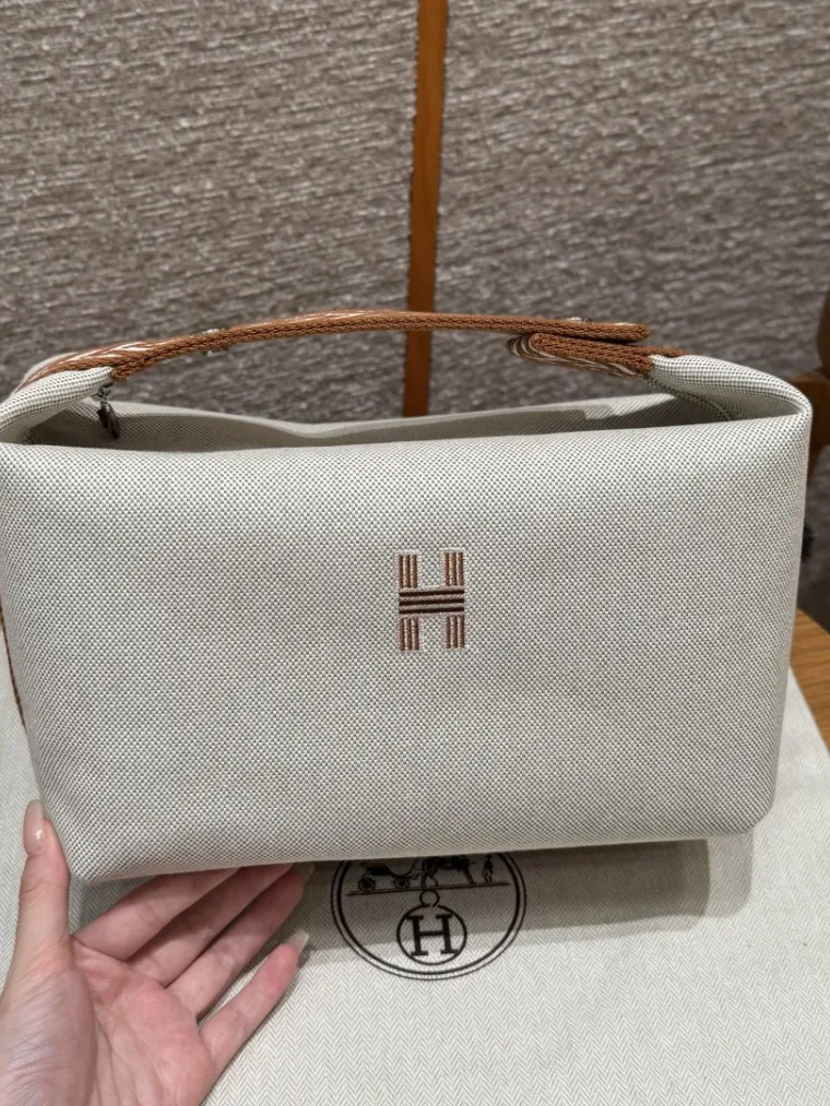 Hermes Косметичка Bride a Brac 25 см All- cotton Biscuit