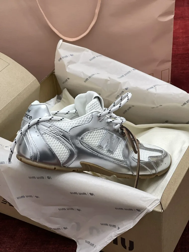 Miu Miu NB530 Silver White