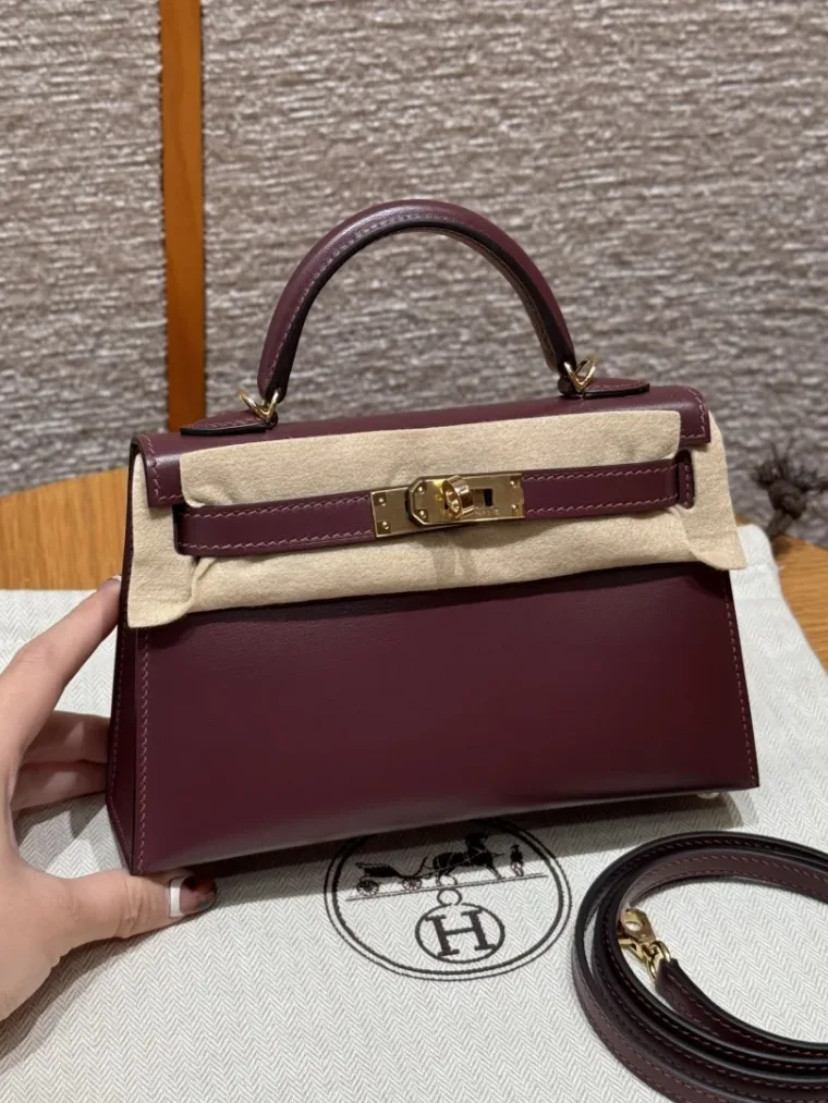 Hermes Сумка Kelly Mini II Box 55/Rouge H