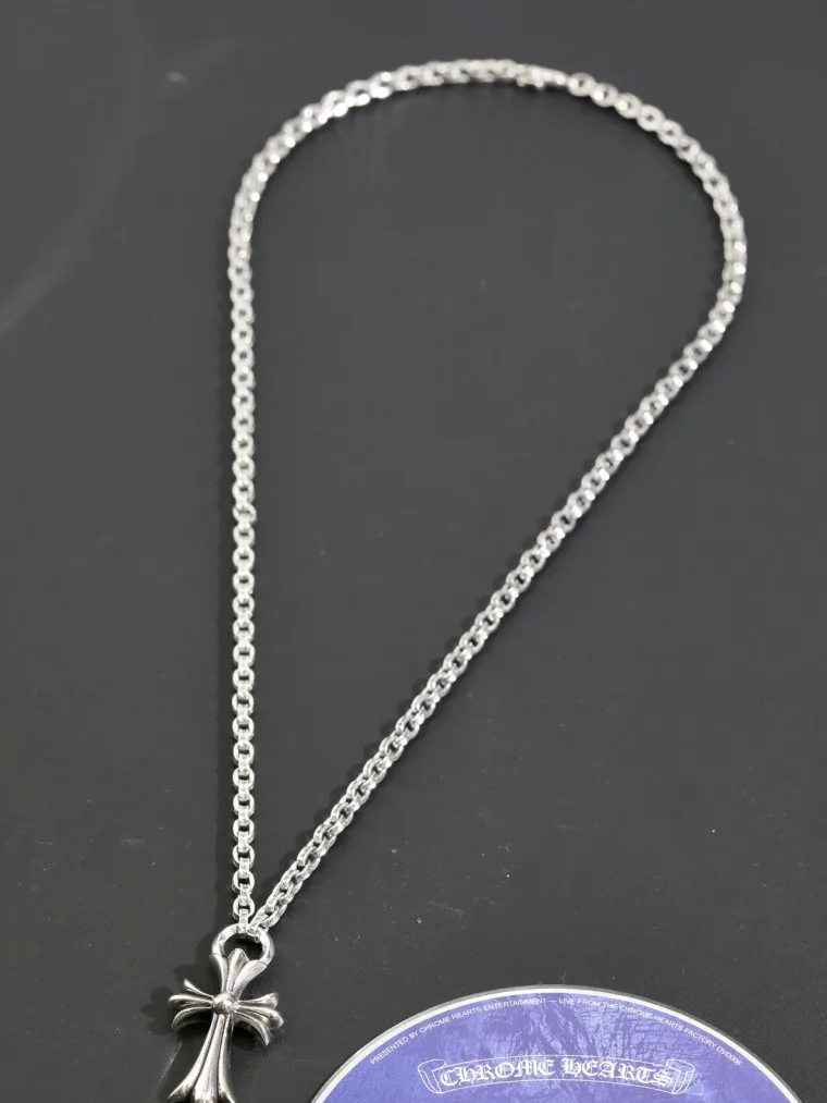 Chrome Hearts Колье с подвеской Cross из серебра 925 пробы