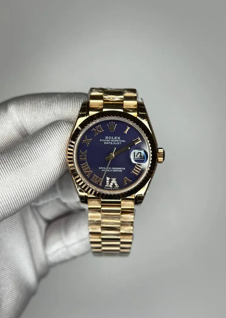 Rolex Datejust 28 мм с фиолетовым циферблатом