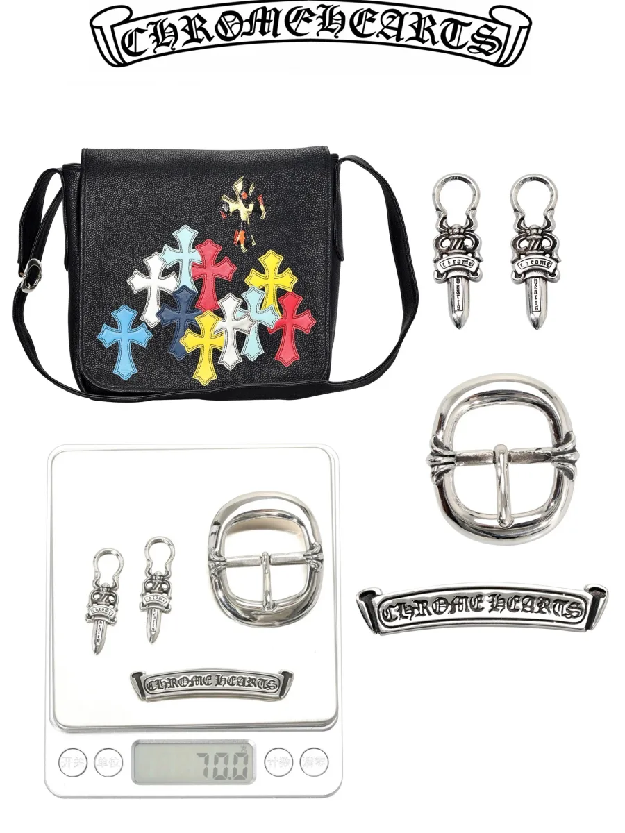 Серебряная молния с гравировкой Chrome Hearts