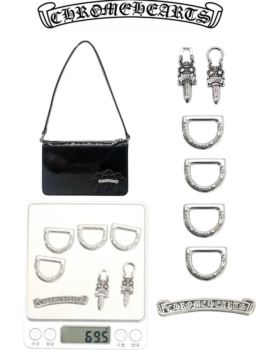 Серебряные декоративные элементы Chrome Hearts