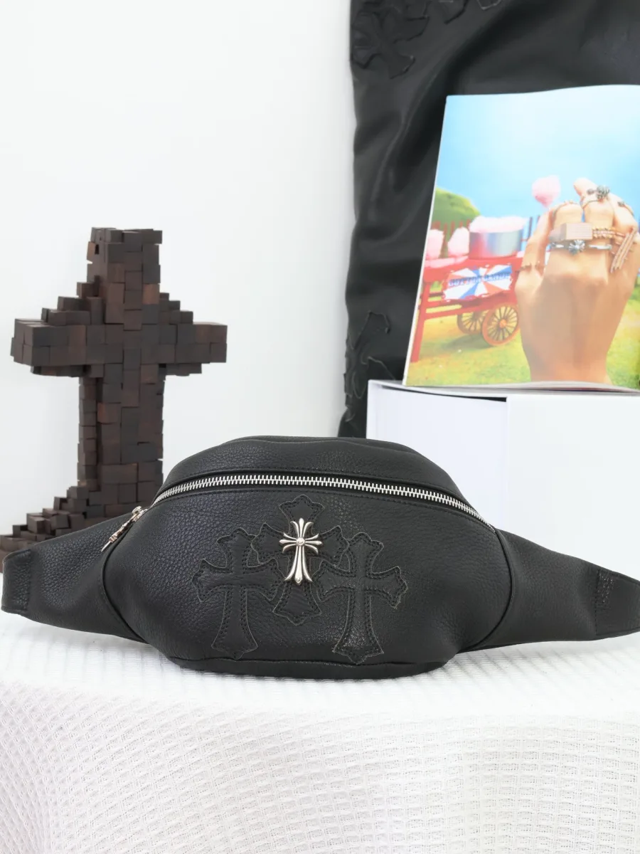 Поясная сумка Chrome Hearts Snat Pack кожа
