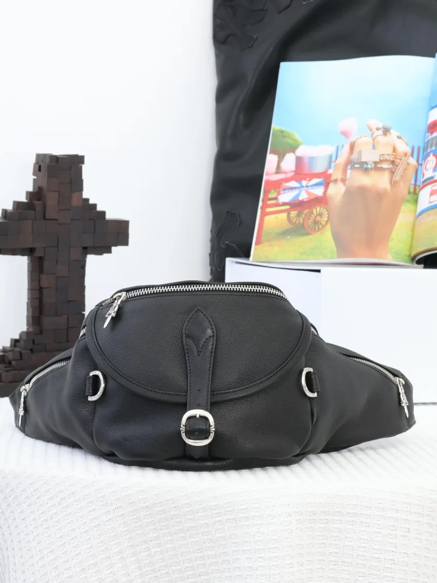 Поясная сумка Chrome Hearts Snat Pack кожа