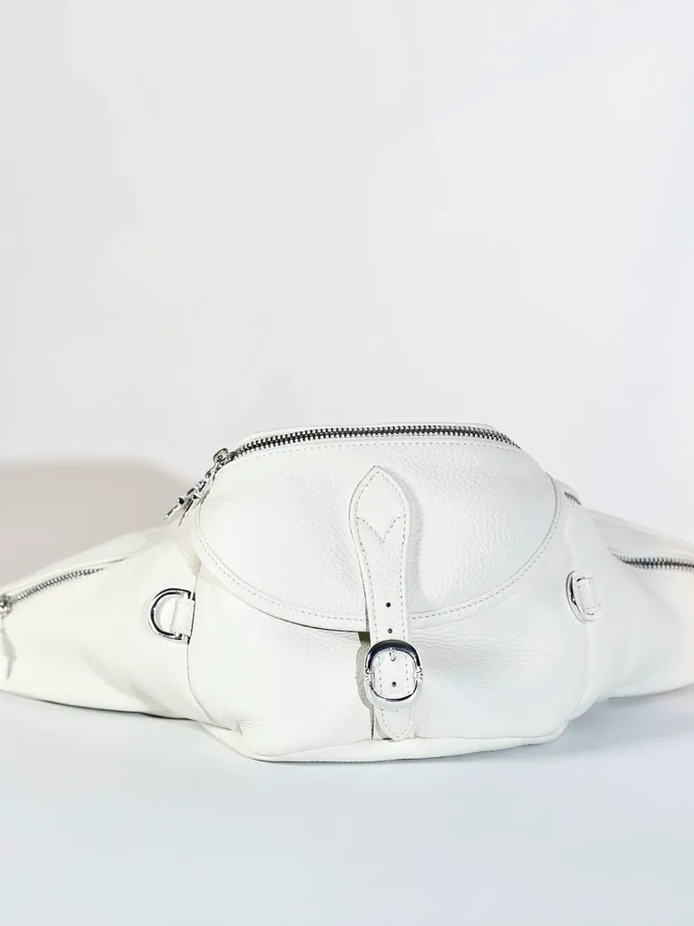 Chrome Hearts Кожаная поясная сумка Snat Pack
