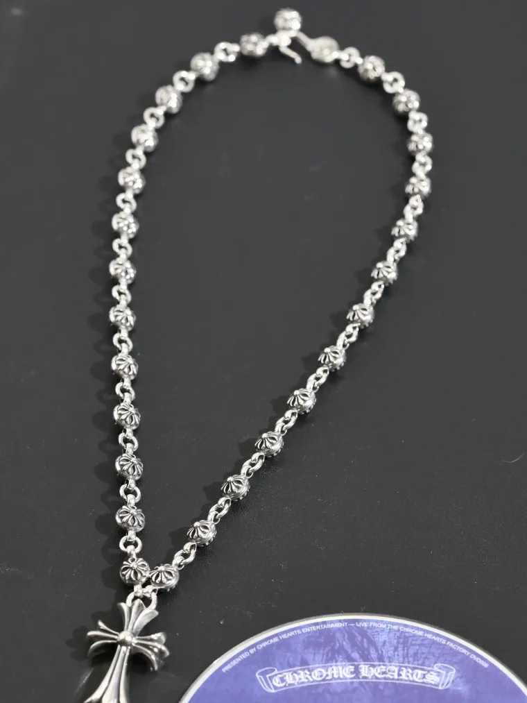 Chrome Hearts Колье Cross Ball с подвеской-крестом