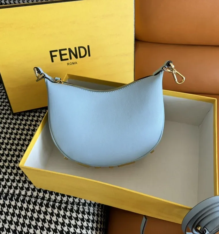 Fendi Голубая сумка Fendigraphy Mini