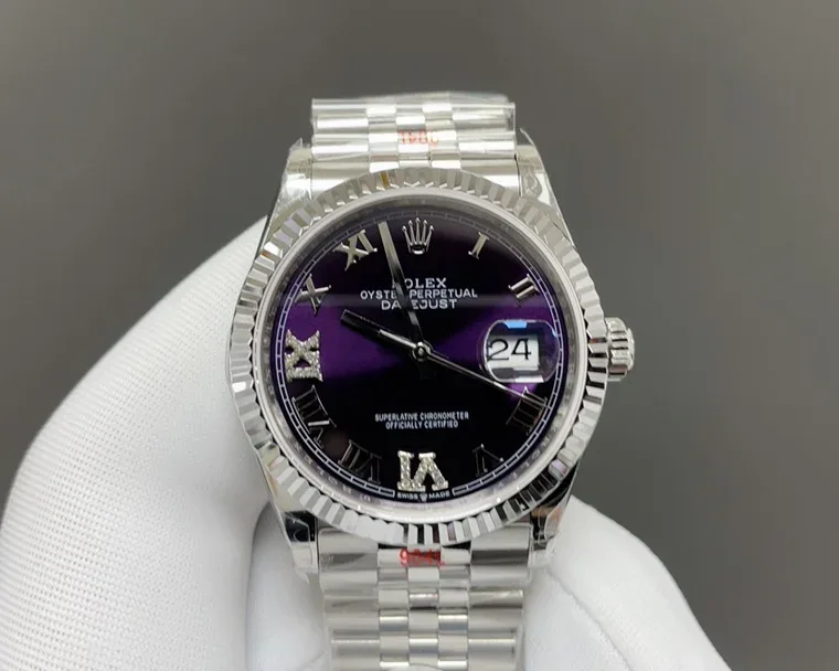 Rolex Datejust 36 мм с фиолетовым циферблатом