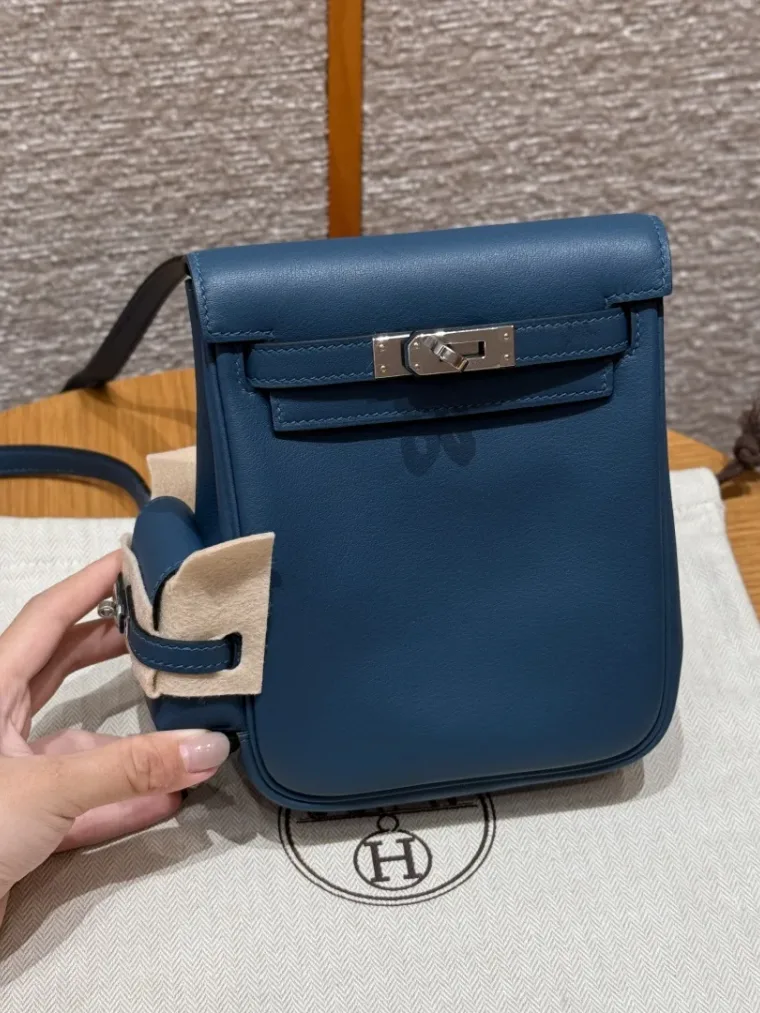 Hermes Рюкзак Kelly Jump Swift 7P/Bleu De Prusse