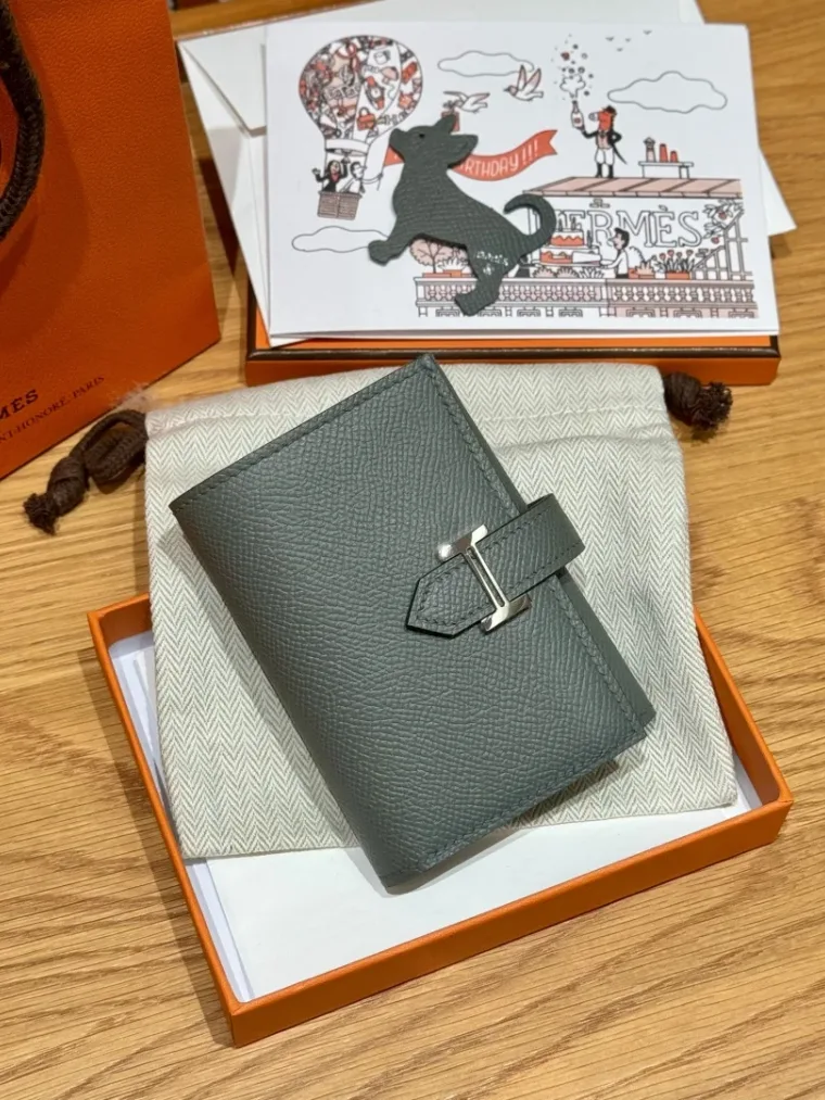 Hermes Кошелёк Bearn 11 см Epsom 0L/Girs Meyer