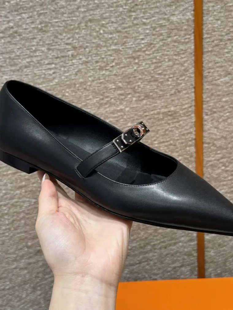 Hermes Kelly Ballet Flats